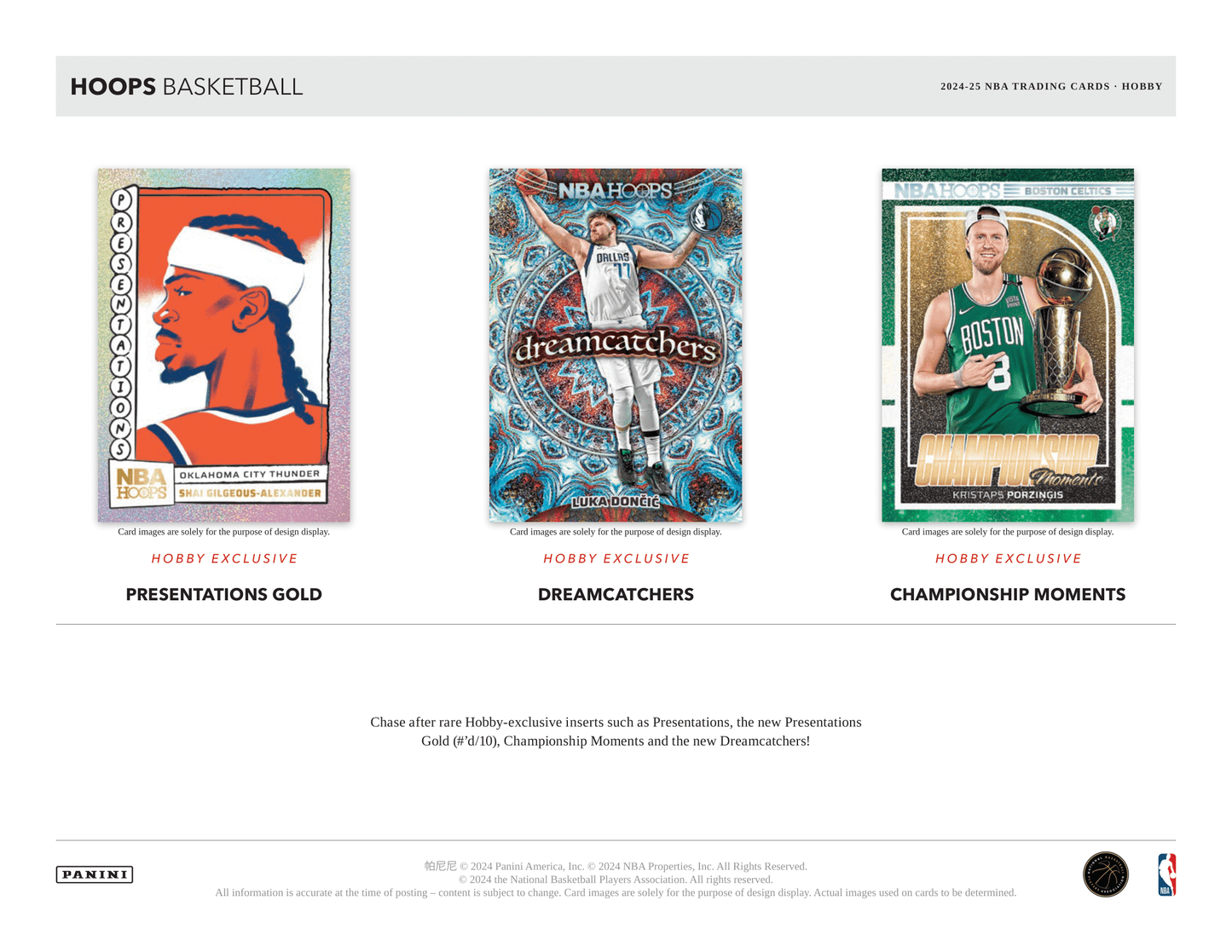 Panini - 2024/25 Hoops Basketball (NBA) - Hobby Box