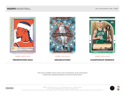 Panini - 2024/25 Hoops Basketball (NBA) - Hobby Box