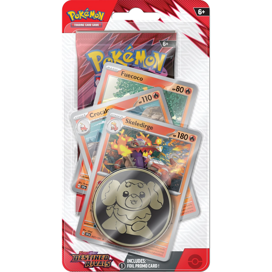 Pokemon TCG - Scarlet & Violet - Destined Rivals - Premium Checklane Blister (Skeledirge)